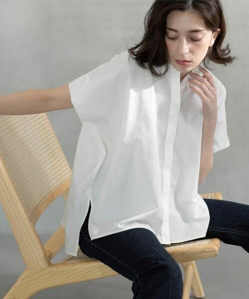 OPAQUE.CLIP / オペーク ドット クリップ シャツ・ブラウス | 《andGIRL掲載》リラクシーシャツ【洗濯機洗い可】 | 詳細3