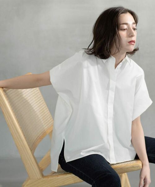 OPAQUE.CLIP / オペーク ドット クリップ シャツ・ブラウス | 《andGIRL掲載》リラクシーシャツ【洗濯機洗い可】 | 詳細4