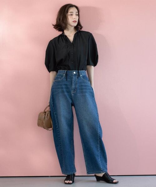 OPAQUE.CLIP / オペーク ドット クリップ シャツ・ブラウス | シアーフリルネックブラウス【洗濯機洗い可】 | 詳細10