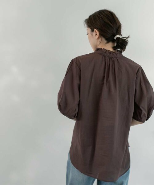 OPAQUE.CLIP / オペーク ドット クリップ シャツ・ブラウス | シアーフリルネックブラウス【洗濯機洗い可】 | 詳細16