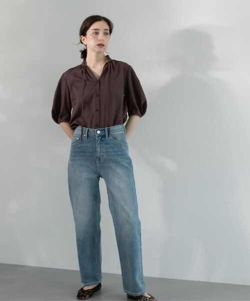 OPAQUE.CLIP / オペーク ドット クリップ シャツ・ブラウス | シアーフリルネックブラウス【洗濯機洗い可】 | 詳細17