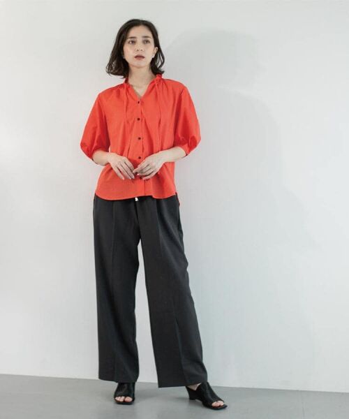 OPAQUE.CLIP / オペーク ドット クリップ シャツ・ブラウス | シアーフリルネックブラウス【洗濯機洗い可】 | 詳細30