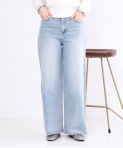 OPAQUE.CLIP / オペーク ドット クリップ デニムパンツ | ストレッチバギーデニム【洗濯機洗い可】《SS～LL》