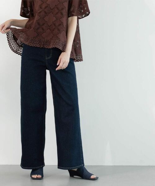 OPAQUE.CLIP / オペーク ドット クリップ デニムパンツ | 《SS-LLサイズ》ストレッチバギーデニム【洗濯機洗い可】 | 詳細10