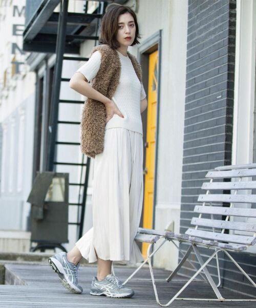 OPAQUE.CLIP / オペーク ドット クリップ ニット・セーター | ケーブルハーフスリーブニット【UVケア/洗濯機OK】《6col/S~LL》 | 詳細7