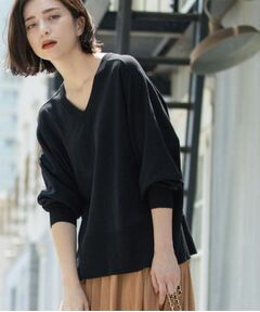 OPAQUE.CLIP / オペーク ドット クリップ ニット・セーター | リラクシーVネックニット【洗濯機洗OK】《6col》