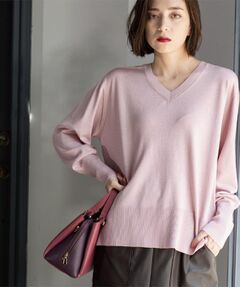 OPAQUE.CLIP / オペーク ドット クリップ ニット・セーター | リラクシーVネックニット【洗濯機洗OK】《6col》