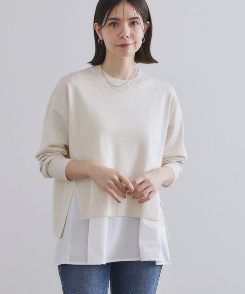 OPAQUE.CLIP / オペーク ドット クリップ その他トップス | 《ツインセット》リラクシーサイドスリットニット×ドッキングタンク【洗濯機洗い可】 | 詳細26