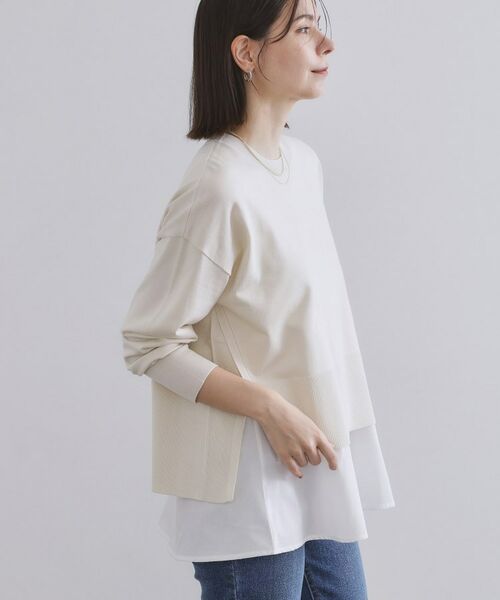 OPAQUE.CLIP / オペーク ドット クリップ その他トップス | 《ツインセット》リラクシーサイドスリットニット×ドッキングタンク【洗濯機洗い可】 | 詳細27