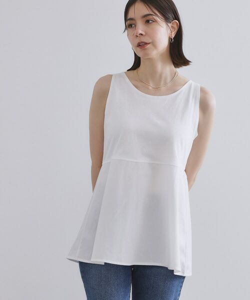 OPAQUE.CLIP / オペーク ドット クリップ その他トップス | 《ツインセット》リラクシーサイドスリットニット×ドッキングタンク【洗濯機洗い可】 | 詳細30