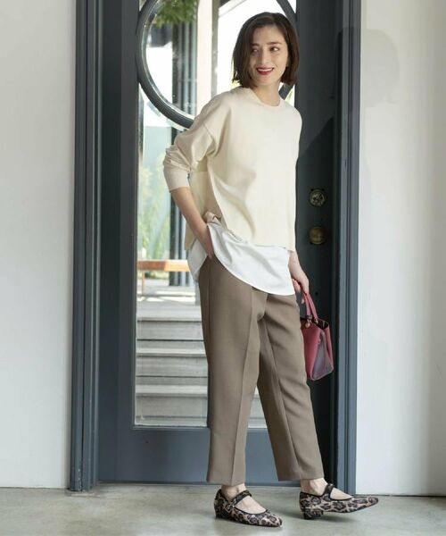 OPAQUE.CLIP / オペーク ドット クリップ その他トップス | 《ツインセット》リラクシーサイドスリットニット×ドッキングタンク【洗濯機洗い可】 | 詳細6