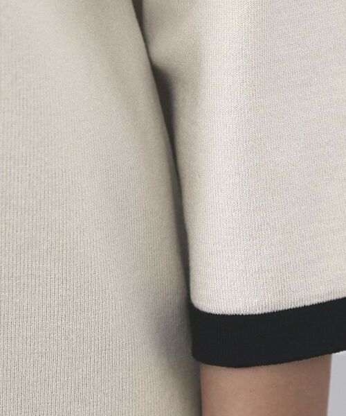 OPAQUE.CLIP / オペーク ドット クリップ ニット・セーター | 配色フレアスリーブニット【UVケア/洗濯機OK】 | 詳細25