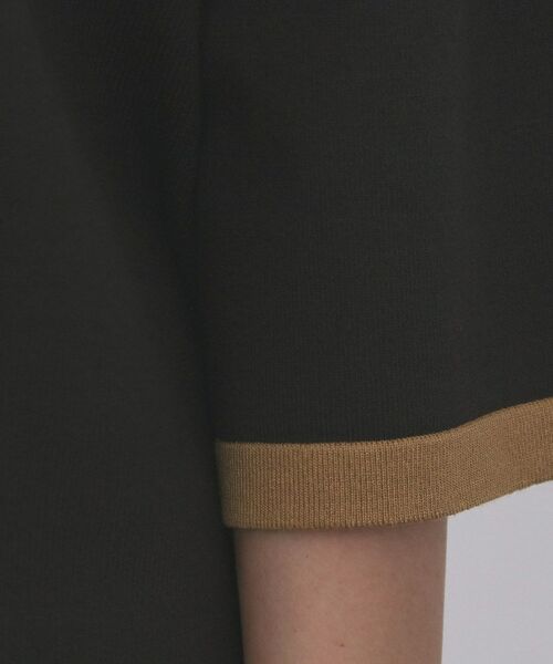 OPAQUE.CLIP / オペーク ドット クリップ ニット・セーター | 配色フレアスリーブニット【UVケア/洗濯機OK】 | 詳細30