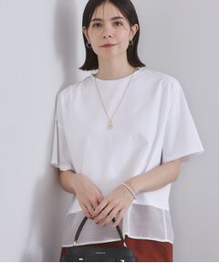OPAQUE.CLIP / オペーク ドット クリップ カットソー | 裾シアードッキングボクシーTシャツ【洗濯機洗い可】