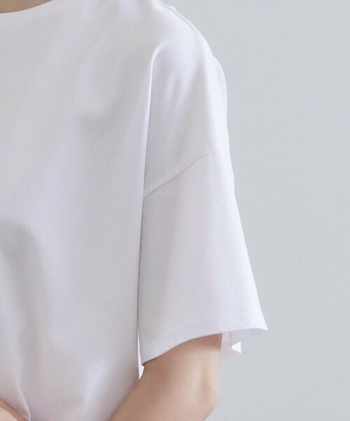 OPAQUE.CLIP / オペーク ドット クリップ カットソー | 裾シアードッキングボクシーTシャツ【洗濯機洗い可】 | 詳細13