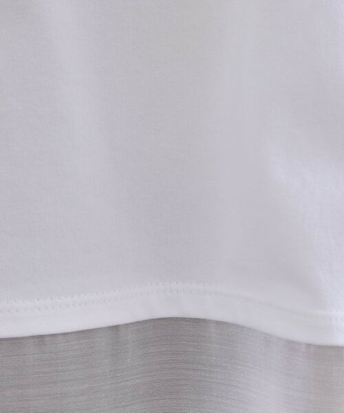 OPAQUE.CLIP / オペーク ドット クリップ カットソー | 裾シアードッキングボクシーTシャツ【洗濯機洗い可】 | 詳細8