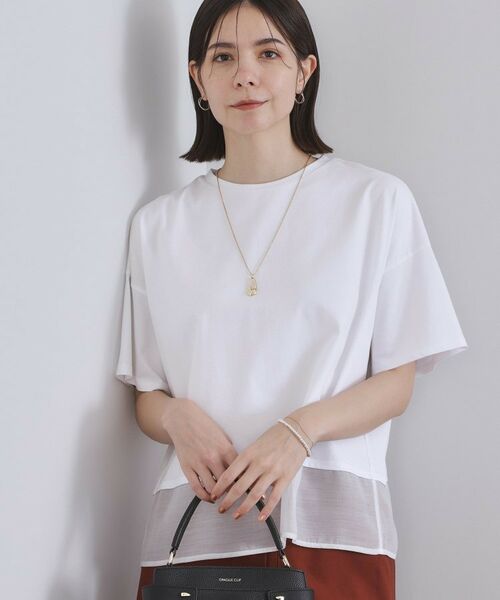 定価7万円　美品 OPAQUE オペーク　ダッフルコート 白　ホワイト 定価7万円 美品 OPAQUE オペーク ダッフルコート 白 ホワイト