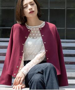 OPAQUE.CLIP / オペーク ドット クリップ カーディガン・ボレロ | スナップボタンニットカーディガン【UVケア/洗濯機OK】《6col/S～LL》