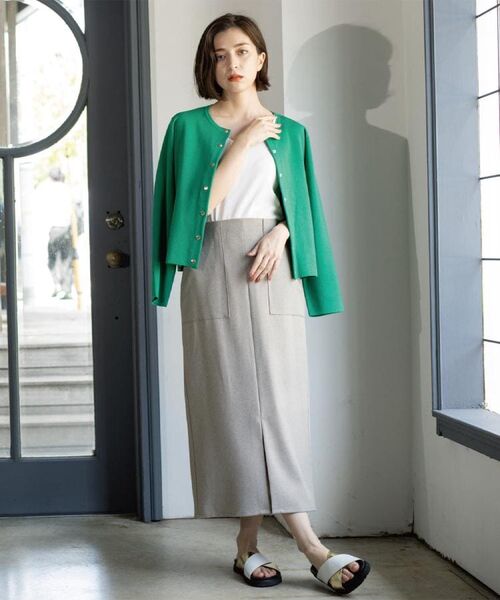 OPAQUE.CLIP / オペーク ドット クリップ カーディガン・ボレロ | スナップボタンニットカーディガン【UVケア/洗濯機OK】《6col/S~LL》 | 詳細16