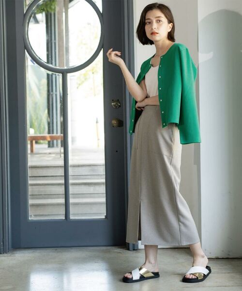 OPAQUE.CLIP / オペーク ドット クリップ カーディガン・ボレロ | スナップボタンニットカーディガン【UVケア/洗濯機OK】《6col/S~LL》 | 詳細17