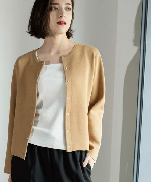 OPAQUE.CLIP / オペーク ドット クリップ カーディガン・ボレロ | スナップボタンニットカーディガン【UVケア/洗濯機OK】《6col/S~LL》 | 詳細18