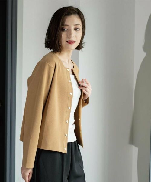 OPAQUE.CLIP / オペーク ドット クリップ カーディガン・ボレロ | スナップボタンニットカーディガン【UVケア/洗濯機OK】《6col/S~LL》 | 詳細20