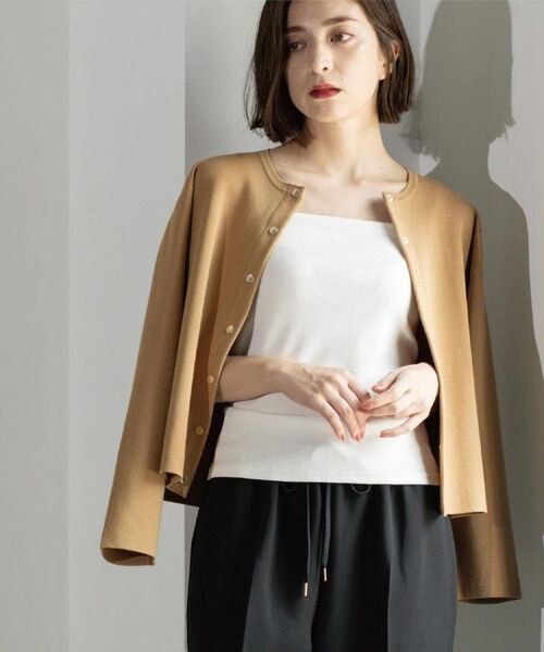 OPAQUE.CLIP / オペーク ドット クリップ カーディガン・ボレロ | スナップボタンニットカーディガン【UVケア/洗濯機OK】《6col/S~LL》 | 詳細21