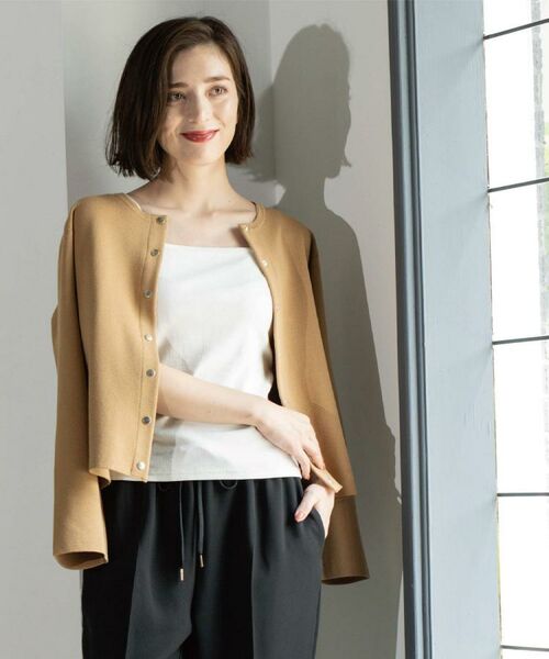 OPAQUE.CLIP / オペーク ドット クリップ カーディガン・ボレロ | スナップボタンニットカーディガン【UVケア/洗濯機OK】《6col/S~LL》 | 詳細22