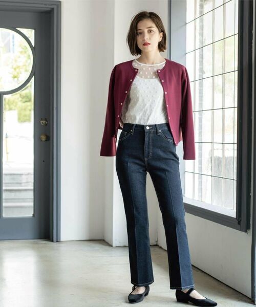 OPAQUE.CLIP / オペーク ドット クリップ カーディガン・ボレロ | スナップボタンニットカーディガン【UVケア/洗濯機OK】《6col/S~LL》 | 詳細28