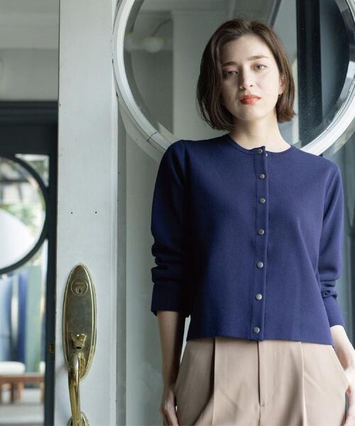 OPAQUE.CLIP / オペーク ドット クリップ カーディガン・ボレロ | スナップボタンニットカーディガン【UVケア/洗濯機OK】《6col/S~LL》 | 詳細30