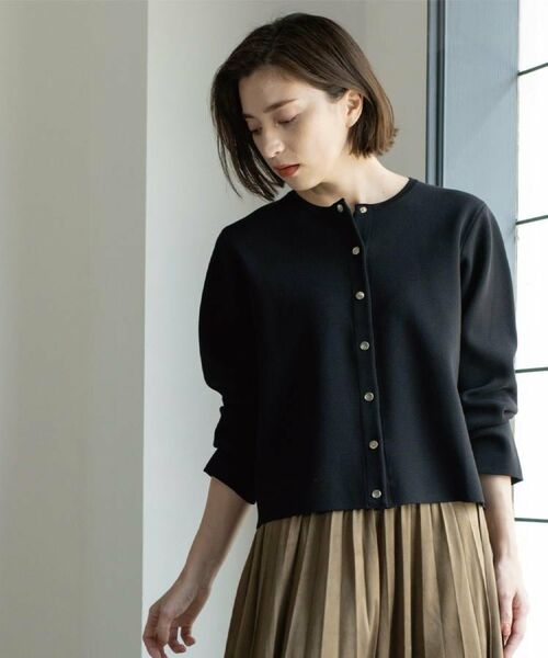 OPAQUE.CLIP / オペーク ドット クリップ カーディガン・ボレロ | スナップボタンニットカーディガン【UVケア/洗濯機OK】《6col/S~LL》 | 詳細7