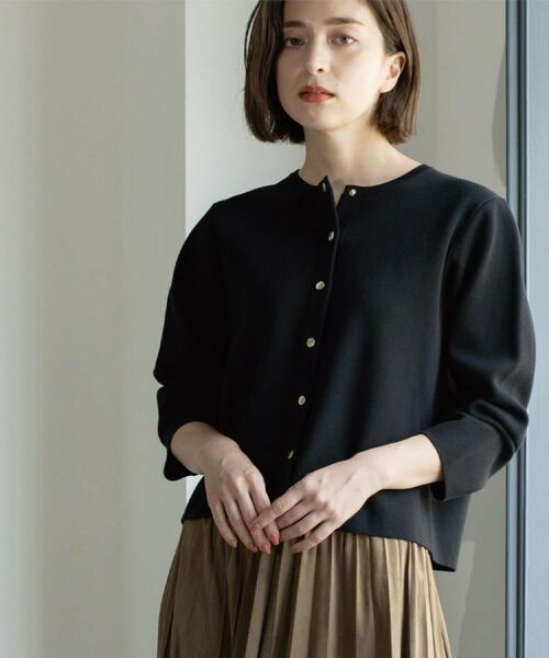 OPAQUE.CLIP / オペーク ドット クリップ カーディガン・ボレロ | スナップボタンニットカーディガン【UVケア/洗濯機OK】《6col/S~LL》 | 詳細8