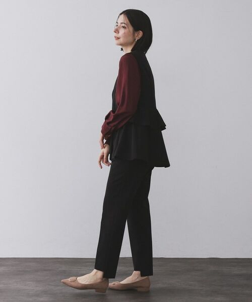 OPAQUE.CLIP / オペーク ドット クリップ ベスト | フリルペプラムジレ/セットアップ対応可【洗濯機洗い可】 | 詳細20