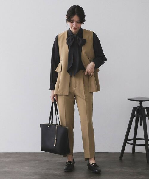 OPAQUE.CLIP / オペーク ドット クリップ ベスト | フリルペプラムジレ/セットアップ対応可【洗濯機洗い可】 | 詳細30