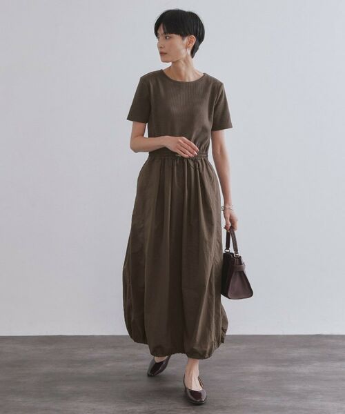 OPAQUE.CLIP / オペーク ドット クリップ ロング・マキシ丈ワンピース | 2WAYスピンドル使いドッキングワンピース【洗濯機洗い可】 | 詳細8