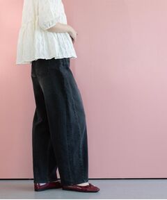 OPAQUE.CLIP / オペーク ドット クリップ デニムパンツ | ストレッチバレルレッグデニム【洗濯機洗い可】