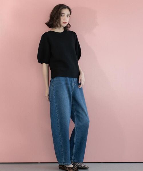 OPAQUE.CLIP / オペーク ドット クリップ デニムパンツ | ストレッチバレルレッグデニム【洗濯機洗い可】 | 詳細10