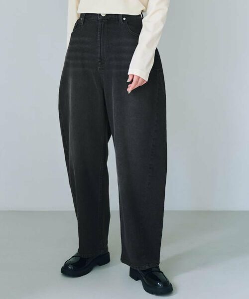 OPAQUE.CLIP / オペーク ドット クリップ デニムパンツ | ストレッチバレルレッグデニム【洗濯機洗い可】 | 詳細11