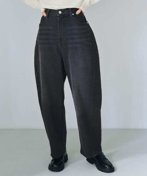 OPAQUE.CLIP / オペーク ドット クリップ デニムパンツ | ストレッチバレルレッグデニム【洗濯機洗い可】 | 詳細12