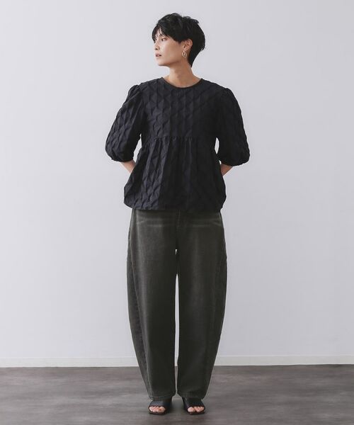 OPAQUE.CLIP / オペーク ドット クリップ デニムパンツ | ストレッチバレルレッグデニム【洗濯機洗い可】 | 詳細15