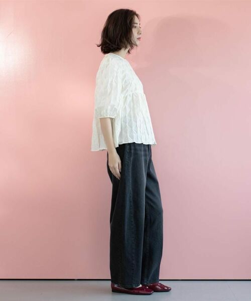 OPAQUE.CLIP / オペーク ドット クリップ デニムパンツ | ストレッチバレルレッグデニム【洗濯機洗い可】 | 詳細5