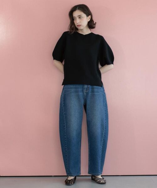 OPAQUE.CLIP / オペーク ドット クリップ デニムパンツ | ストレッチバレルレッグデニム【洗濯機洗い可】 | 詳細7