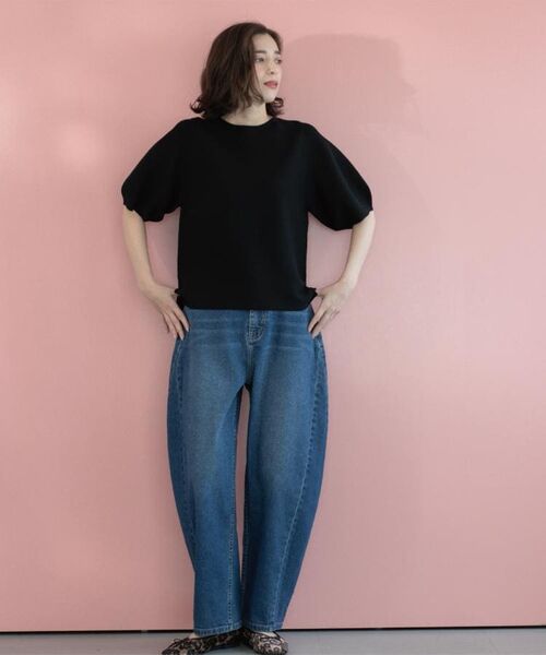 OPAQUE.CLIP / オペーク ドット クリップ デニムパンツ | ストレッチバレルレッグデニム【洗濯機洗い可】 | 詳細9