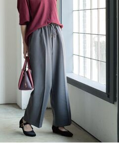 OPAQUE.CLIP / オペーク ドット クリップ パンツ | 《SS-LLサイズ》ストレッチ美脚イージーワイドパンツ【防シワ/洗濯機洗い可】