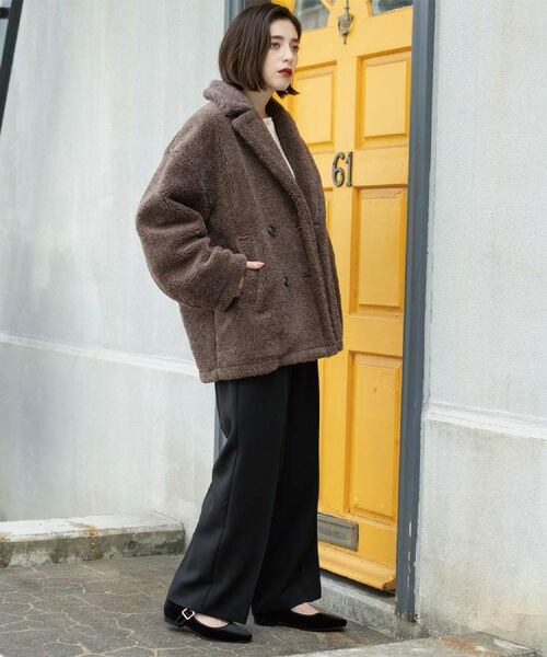 OPAQUE.CLIP / オペーク ドット クリップ パンツ | 《SS-LLサイズ》ストレッチ美脚イージーワイドパンツ【防シワ/洗濯機洗い可】 | 詳細10