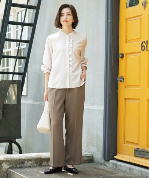 OPAQUE.CLIP / オペーク ドット クリップ パンツ | 《SS-LLサイズ》ストレッチ美脚イージーワイドパンツ【防シワ/洗濯機洗い可】 | 詳細12