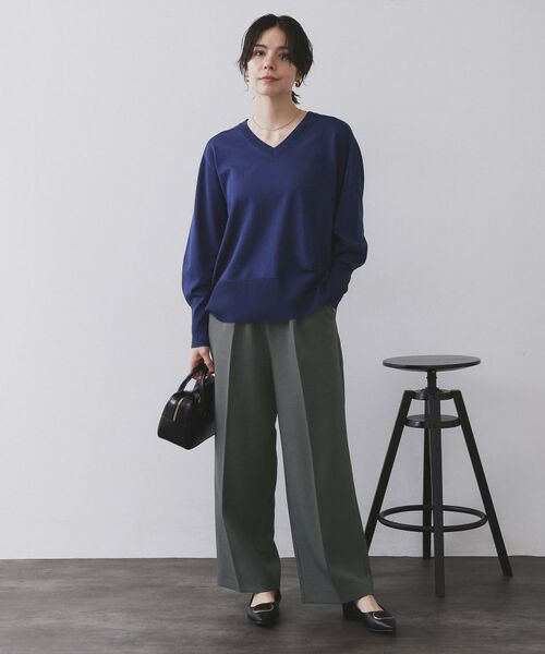 OPAQUE.CLIP / オペーク ドット クリップ パンツ | 《SS-LLサイズ》ストレッチ美脚イージーワイドパンツ【防シワ/洗濯機洗い可】 | 詳細17