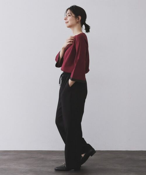 OPAQUE.CLIP / オペーク ドット クリップ パンツ | 《SS-LLサイズ》ストレッチ美脚イージーワイドパンツ【防シワ/洗濯機洗い可】 | 詳細22