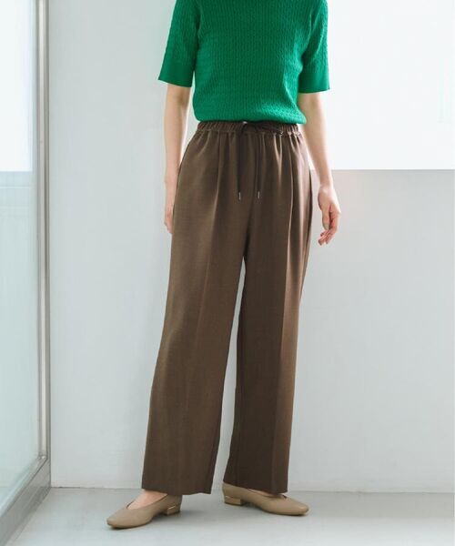 OPAQUE.CLIP / オペーク ドット クリップ パンツ | 《SS-LLサイズ》ストレッチ美脚イージーワイドパンツ【防シワ/洗濯機洗い可】 | 詳細26