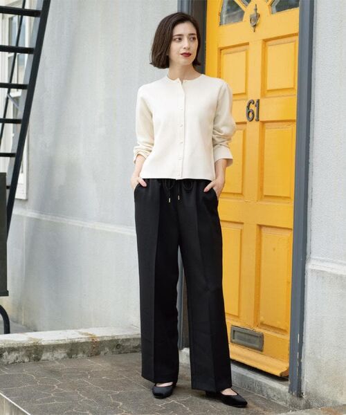 OPAQUE.CLIP / オペーク ドット クリップ パンツ | 《SS-LLサイズ》ストレッチ美脚イージーワイドパンツ【防シワ/洗濯機洗い可】 | 詳細6